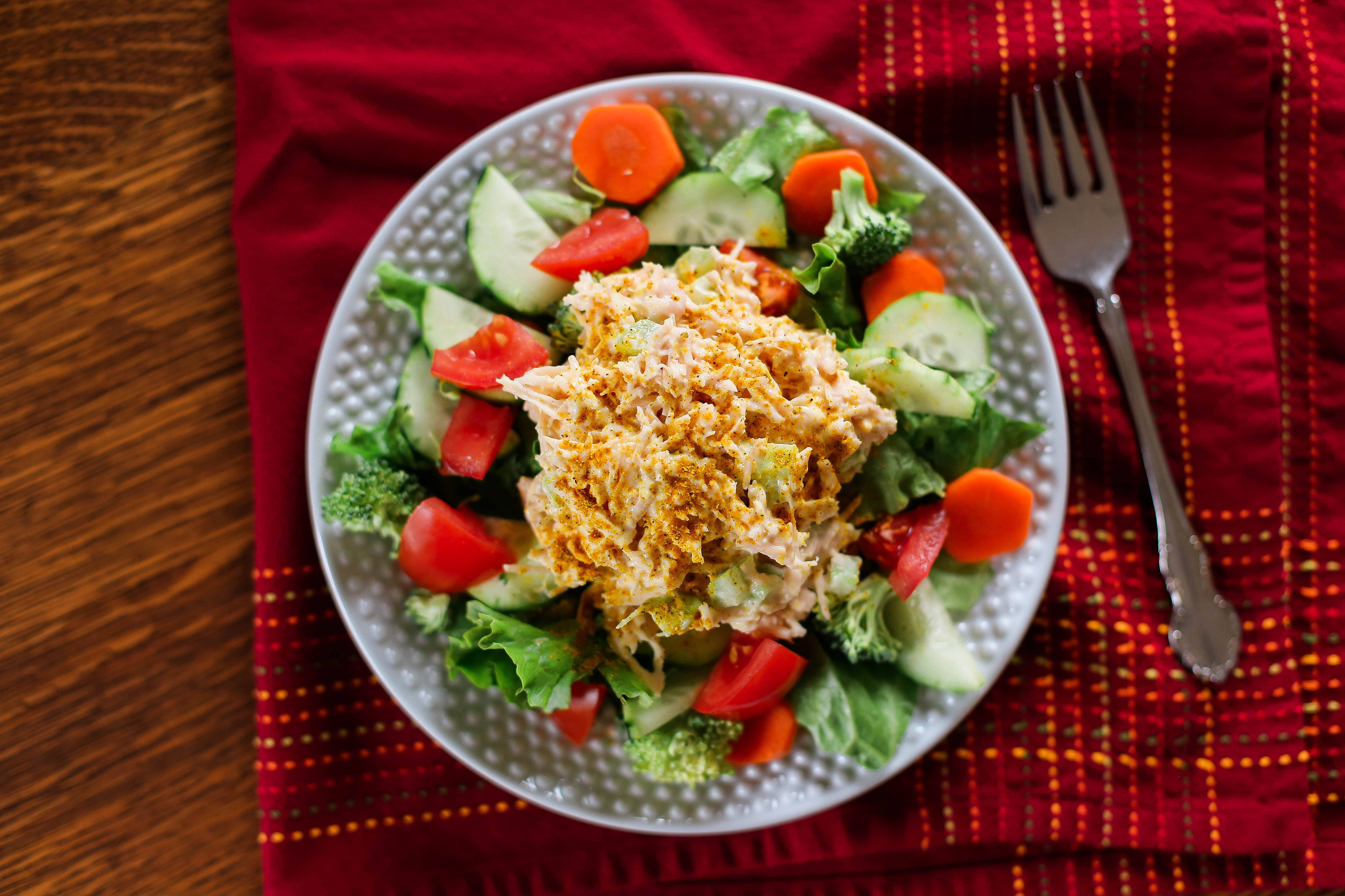 chicken and veggie salad